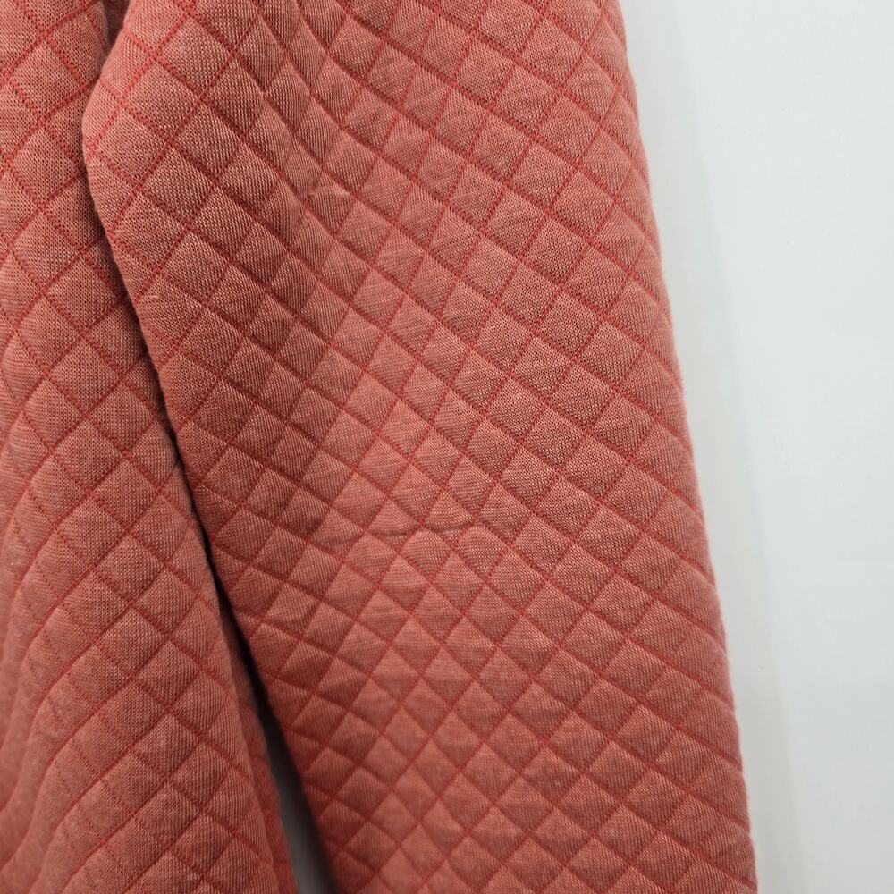 Southern Tide Milani Quilted Knit Dress Small‎ Rust Brick Long Sleeve Shift - Picture 2 of 7